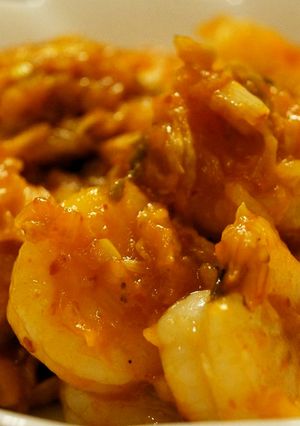 キムチで作る簡単エビチリ-レシピのメイン写真