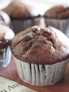 自家製酵母でチョコマフィン-レシピのメイン写真