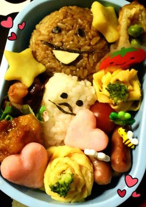 なめこ キャラ弁-レシピのメイン写真
