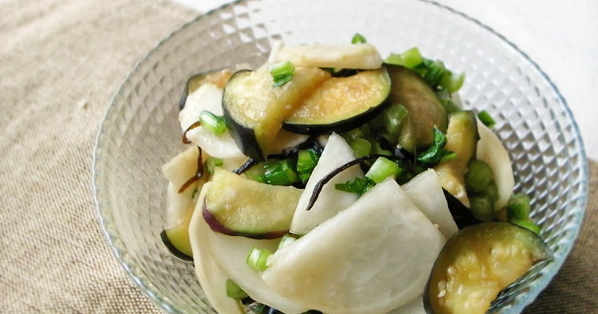 キャベツとナスの浅漬けサラダ by moj 【クックパッド】 簡単おいしい