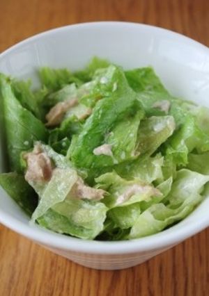レタスのツナドレサラダ-レシピのメイン写真