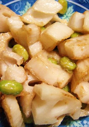 れんこんと枝豆の塩麹炒め-レシピのメイン写真