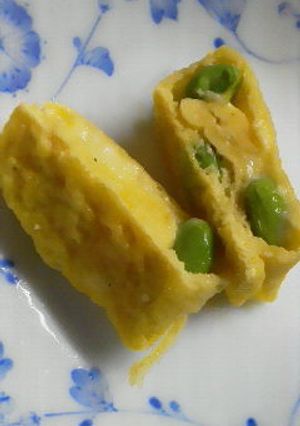 枝豆チーズ卵焼き-レシピのメイン写真