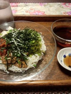 まだまだ暑い!さっぱりねばねばそうめん-レシピのメイン写真