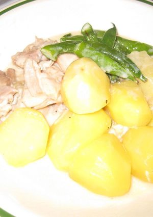 鶏モモ肉とジャガイモのクリーム煮-レシピのメイン写真