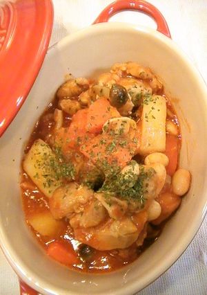 たっぷり野菜とチキンのトマト煮込み。-レシピのメイン写真