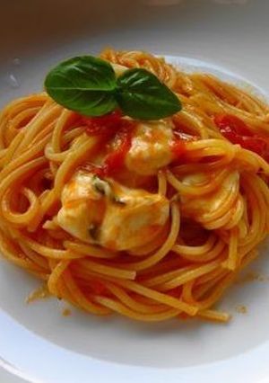 簡単モッツァレラチーズパスタ-レシピのメイン写真