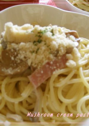 チーズ♡きのこクリームパスタ-レシピのメイン写真