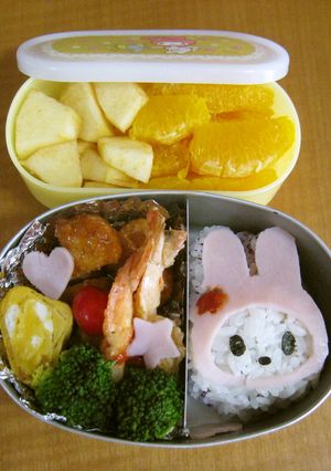 マイメロ簡単キャラ弁-レシピのメイン写真