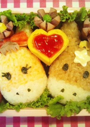 キャラ弁☆ターフィー&ポニータ 馬-レシピのメイン写真