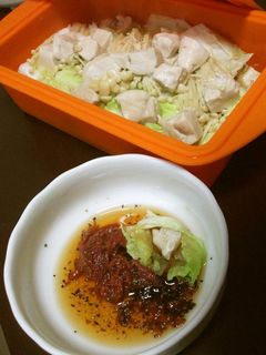 【本気で】白菜とササミの蒸し【痩せる!】-レシピのメイン写真