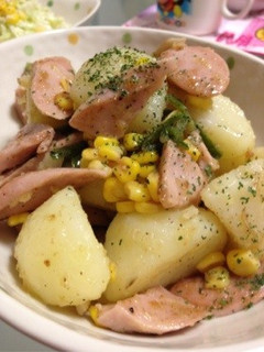 魚肉ソーセージでジャーマンポテト-レシピのメイン写真