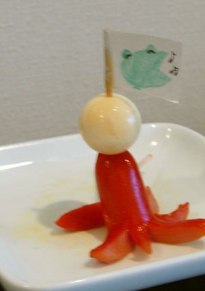 お弁当に！タコさんとうずら卵のピンチョス-レシピのメイン写真