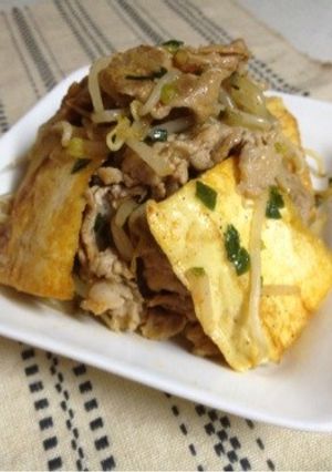 豚肉と豆腐もやしのピリ辛炒め-レシピのメイン写真