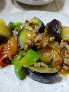 茄子とトマトとピーマンの炒め物-レシピのメイン写真
