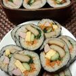 皆が褒めてくれました韓国海苔巻きキンパ