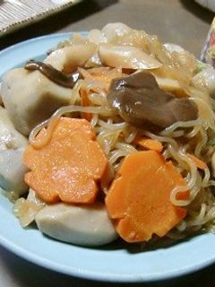 素揚げの里芋+エリンギ+コンニャクの煮物-レシピのメイン写真