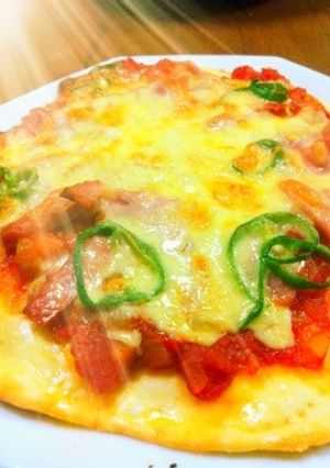 発酵いらず薄力粉で簡単ピザ♪-レシピのメイン写真