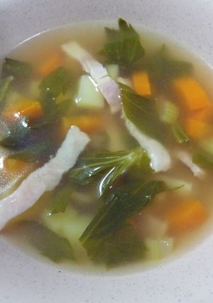 セロリの葉のスープ-レシピのメイン写真