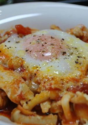 きのことチキンのトマト煮チーズ風味-レシピのメイン写真