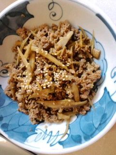 ☆牛とごぼうの佃煮風☆-レシピのメイン写真