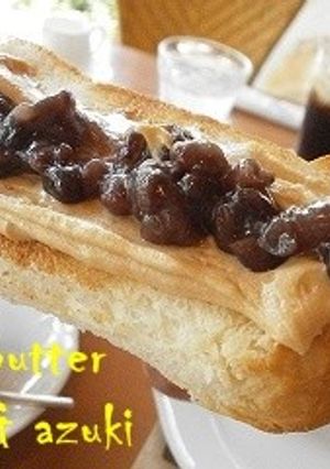 きな粉バター＋小豆トースト-レシピのメイン写真