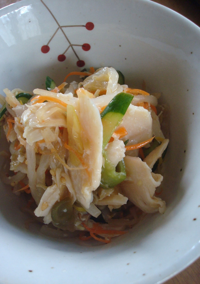 ささみと野菜の中華和え（塩麹使用）-レシピのメイン写真