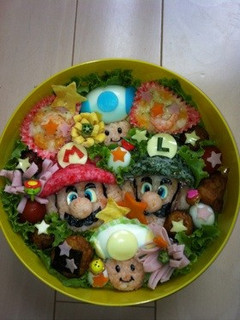 運動会 2012 マリオ弁当(キャラ弁)-レシピのメイン写真