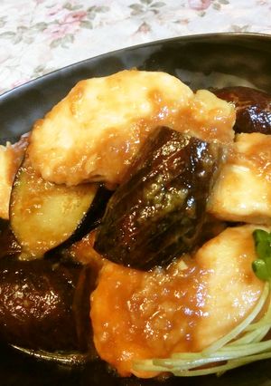 鶏胸肉と茄子の照り焼き～梅風味～♪-レシピのメイン写真
