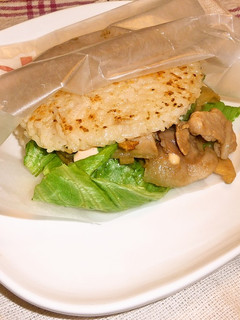 *カリッもちっ*ライスバーガー-レシピのメイン写真