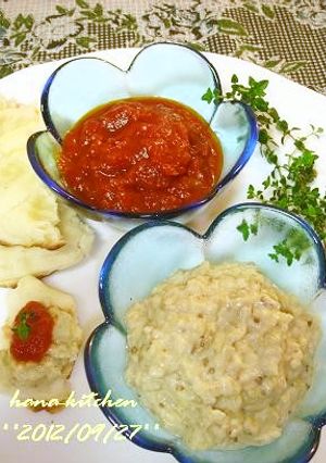 簡単トマトソースと焼き茄子のディップ-レシピのメイン写真
