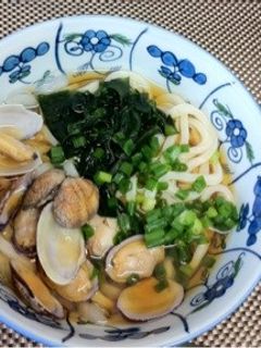 冷やしあさりうどん-レシピのメイン写真