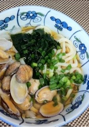 冷やしあさりうどん-レシピのメイン写真