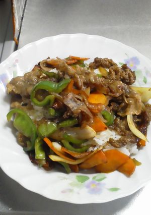 ♪野菜たっぷり牛丼♪-レシピのメイン写真