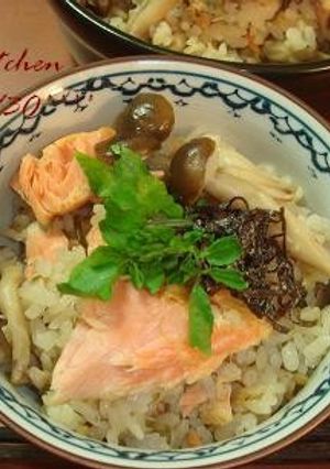 塩こんぶ入り鮭ご飯-レシピのメイン写真