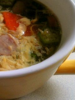 おくら卵スープ-レシピのメイン写真