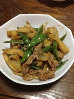 れんこんと豚肉のオイスターソース炒め-レシピのメイン写真