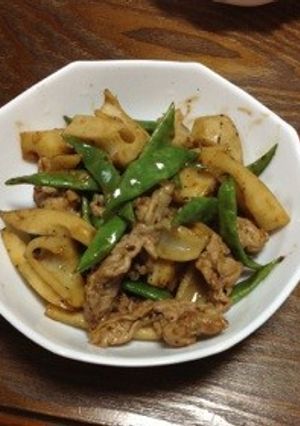 れんこんと豚肉のオイスターソース炒め-レシピのメイン写真