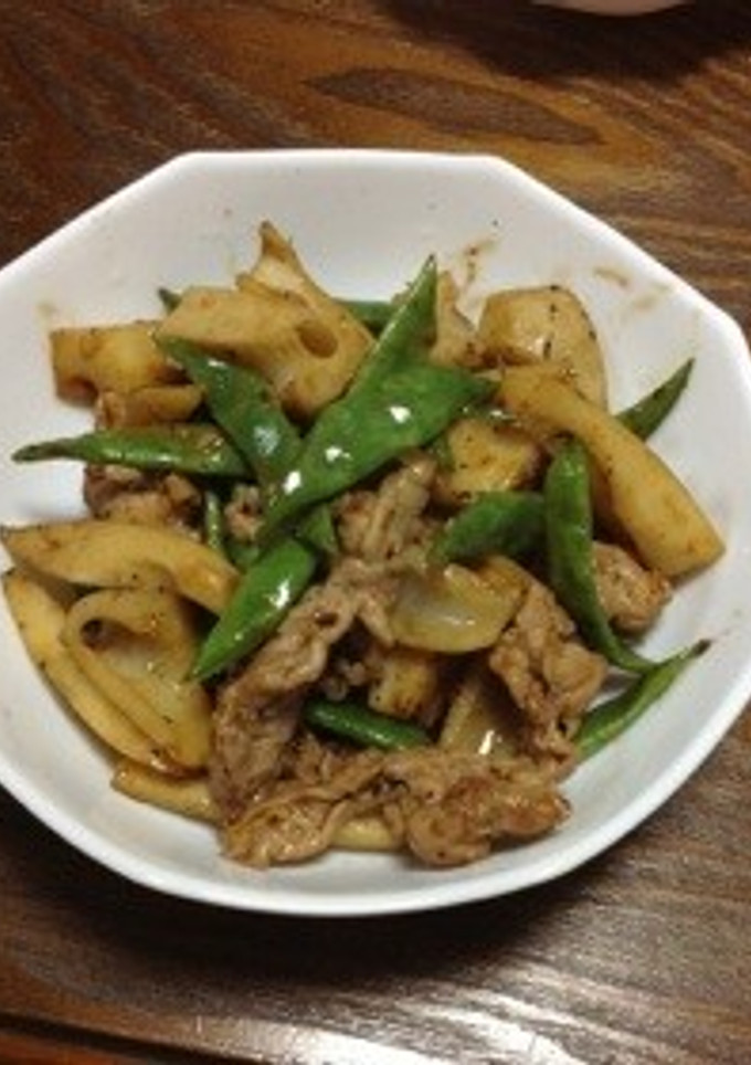 れんこんと豚肉のオイスターソース炒め-レシピのメイン写真