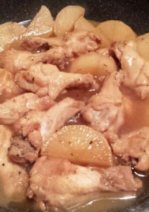手羽元大根の黒こしょう煮-レシピのメイン写真