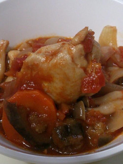 圧力鍋でチキンのトマト煮(次の日カレー)-レシピのメイン写真