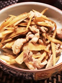 豚ごぼう炒め煮-レシピのメイン写真