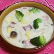 秋!さつま芋ときのこの豆乳シチュー