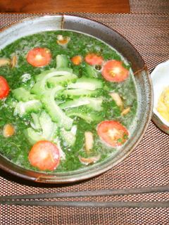 モロヘイヤでのどこし最高そうめん-レシピのメイン写真