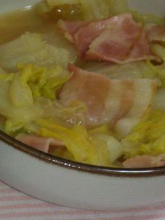 超簡単!白菜とベーコンの炊いたん-レシピのメイン写真