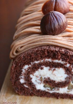栗のモンブランロールケーキ-レシピのメイン写真