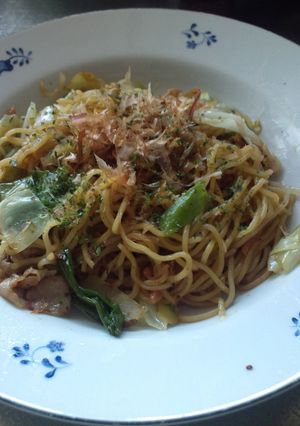 つやつやモッチリ！！うちのパパの焼きそば-レシピのメイン写真