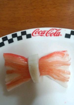 スルッと通るカニちくリボン　キャラ弁に-レシピのメイン写真