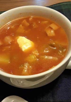 朝の簡単トマトスープ-レシピのメイン写真