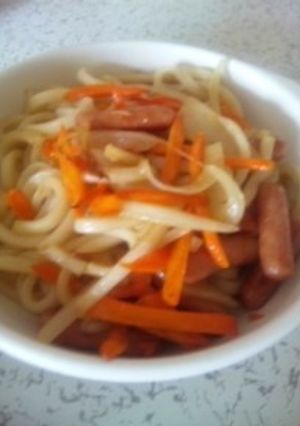 バターポン酢うどん-レシピのメイン写真